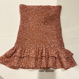 Fashion Nova mini skirt with ruffles
